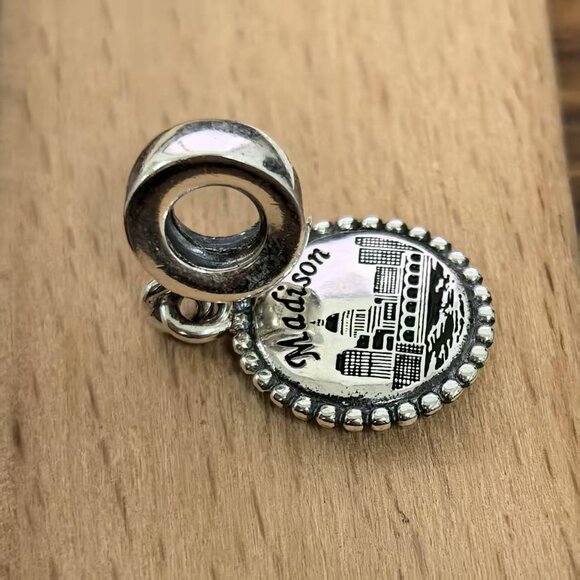 Pandora Madison Charm Skyline Travel Pendant, S925 Silver Bracelets - Picture 3 of 4